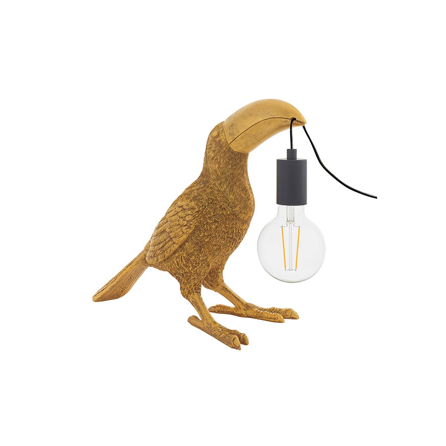 Endon 95077 - Stalinis šviestuvas TOCO TOUCAN 1xE27/10W/230V auksas