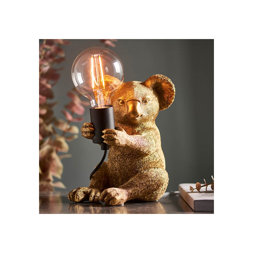 Endon 95082 - Stalinis šviestuvas KOALA 1xE27/10W/230V auksinis