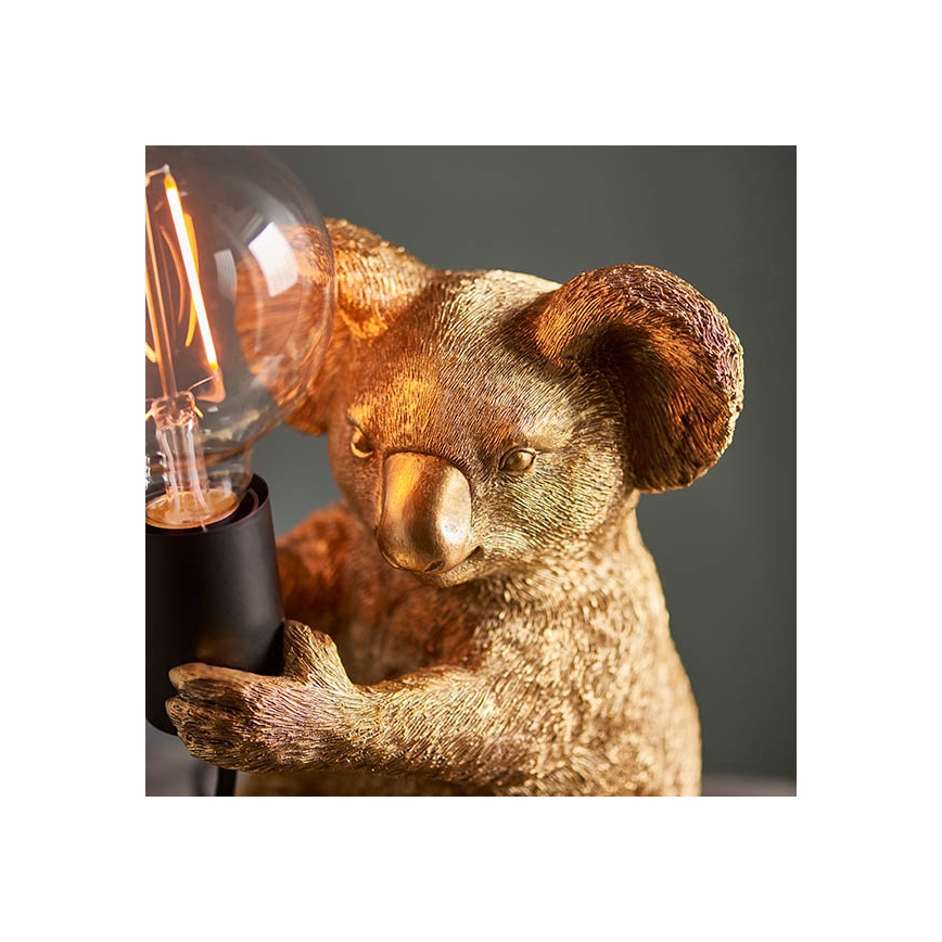 Endon 95082 - Stalinis šviestuvas KOALA 1xE27/10W/230V auksinis