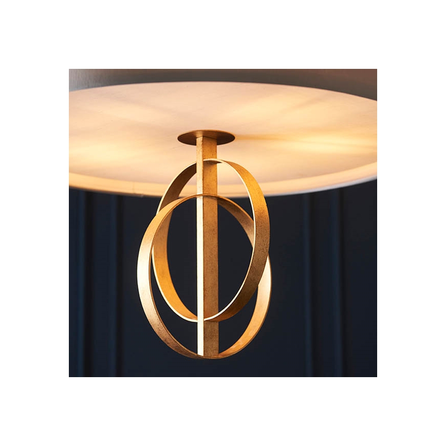 Endon 95211 - pakabinamas šviestuvas ant grandinės, 5xE27/10W/230V, skersmuo 70 cm, pilkas/žalvarinis