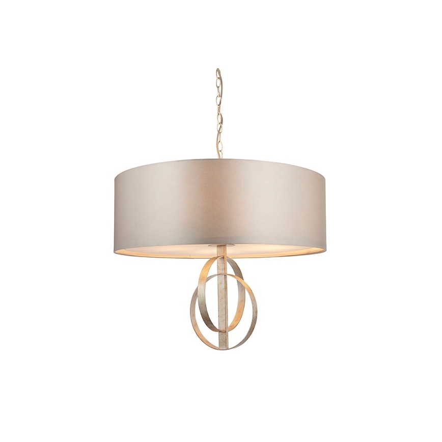 Endon 95215 - Pakabinamas šviestuvas su grandine 5xE27/10W/230V, skersmuo 70 cm, pilkas