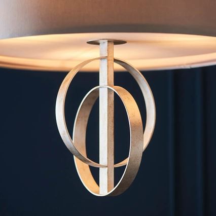 Endon 95215 - Pakabinamas šviestuvas su grandine 5xE27/10W/230V, skersmuo 70 cm, pilkas