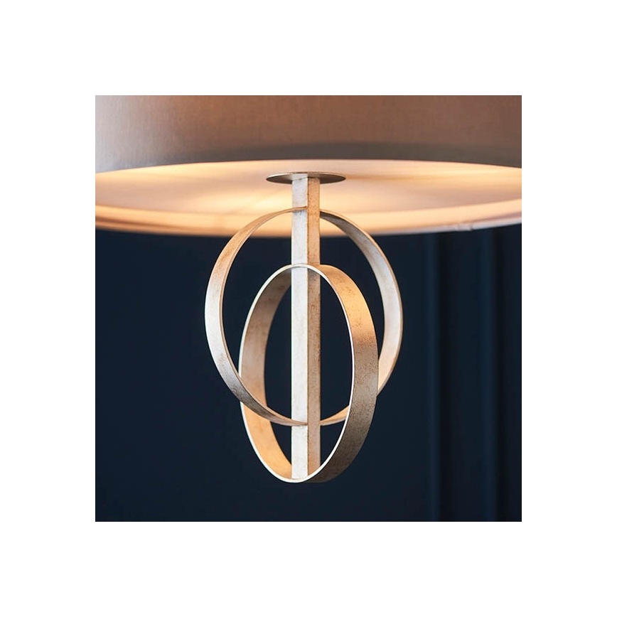 Endon 95215 - Pakabinamas šviestuvas su grandine 5xE27/10W/230V, skersmuo 70 cm, pilkas