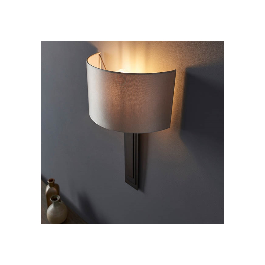 Endon 95271 - Sieninis šviestuvas CARLTON 1xE27/10W/230V bronza