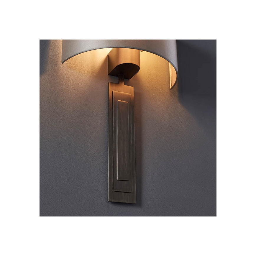 Endon 95271 - Sieninis šviestuvas CARLTON 1xE27/10W/230V bronza
