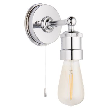 Endon 95505 - Vonios sieninis šviestuvas MILLER 1xE27/6W/230V IP44 blizgus chromas