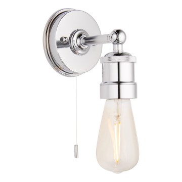 Endon 95505 - Vonios sieninis šviestuvas MILLER 1xE27/6W/230V IP44 blizgus chromas