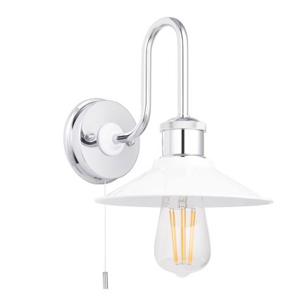 Endon 95508 - Vonios kambario sieninis šviestuvas MARIS 1xE27/6W/230V IP44 blizgus chromas