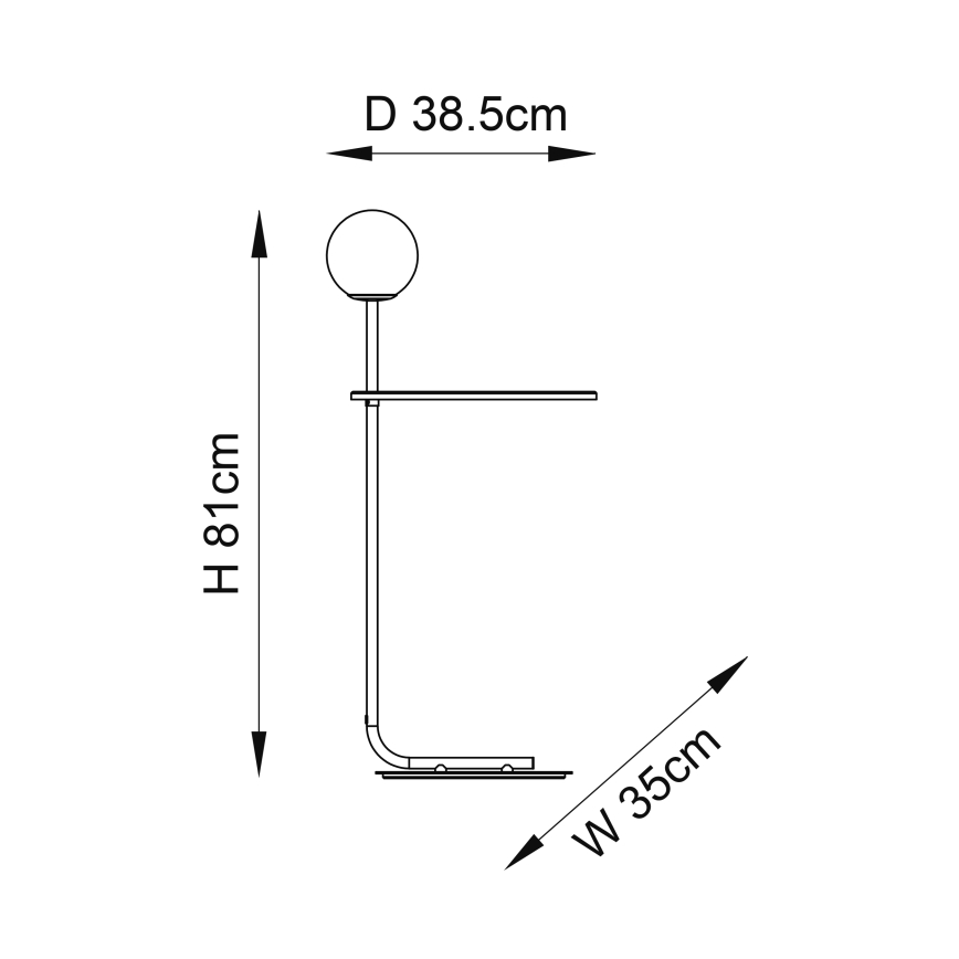 Endon 96713 - Grindinė lempa HALO 1xG9/3W/230V juoda