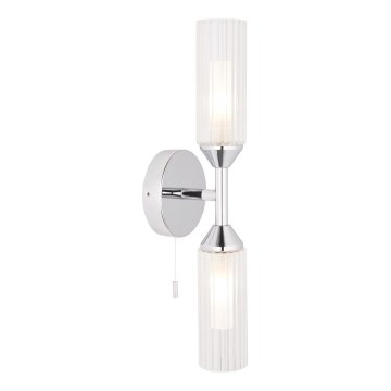 Endon 97172 - Vonios kambario sieninis šviestuvas NATORI 2xG9/3W/230V IP44 blizgus chromas