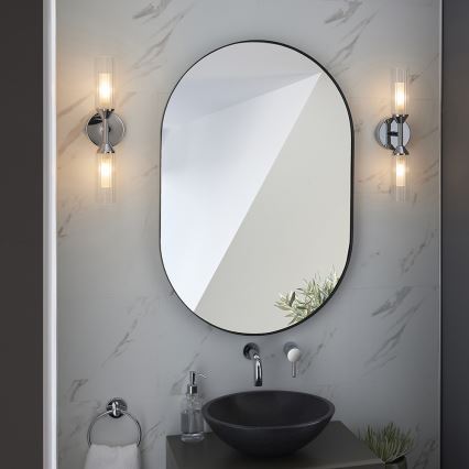 Endon 97172 - Vonios kambario sieninis šviestuvas NATORI 2xG9/3W/230V IP44 blizgus chromas