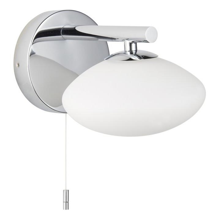 Endon 97181 - Vonios sieninis šviestuvas MOBIAS 1xG9/3W/230V IP44 blizgus chromas