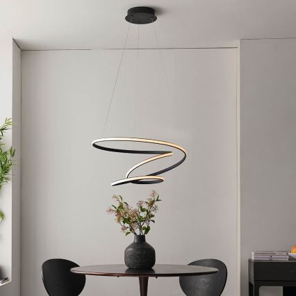 Endon 97632 - LED liustra ant laido DUNE LED/47,5W/230V 3000K juoda