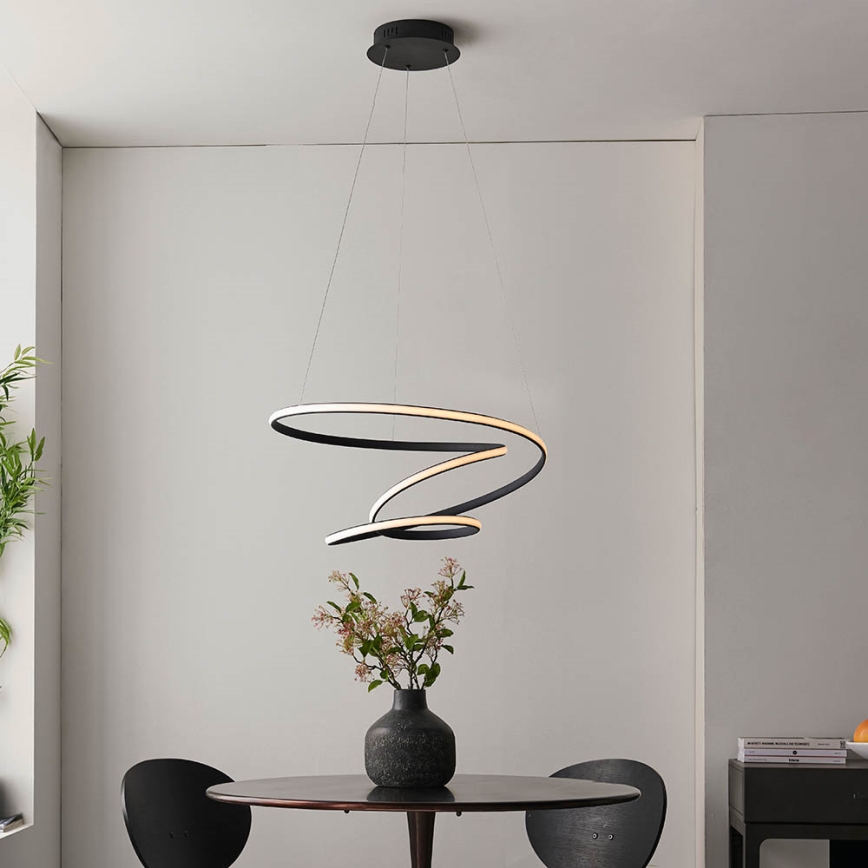 Endon 97632 - LED liustra ant laido DUNE LED/47,5W/230V 3000K juoda
