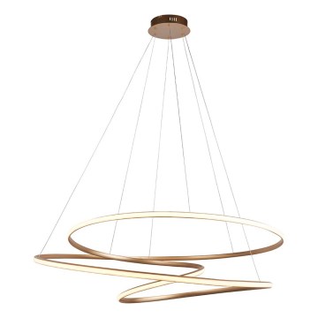 Endon 97645 - Reguliuojamo ryškumo LED kabantis šviestuvas ant laido TWIRL LED/131W/230V 3000K auksinis