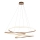 Endon 97645 - Reguliuojamo ryškumo LED kabantis šviestuvas ant laido TWIRL LED/131W/230V 3000K auksinis