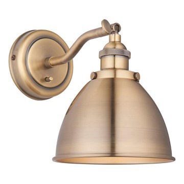 Endon 98746 - Sieninis akcentinis šviestuvas FRANKLIN 1xE14/7W/230V žalvaris