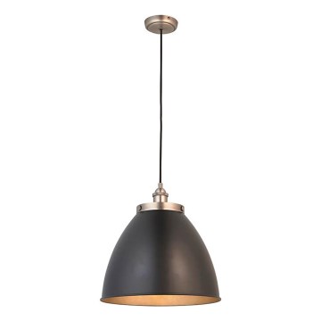 Endon 98749 - Pakabinamas šviestuvas ant laido FRANKLIN 1xE27/10W/230V juodas/žalvarinis