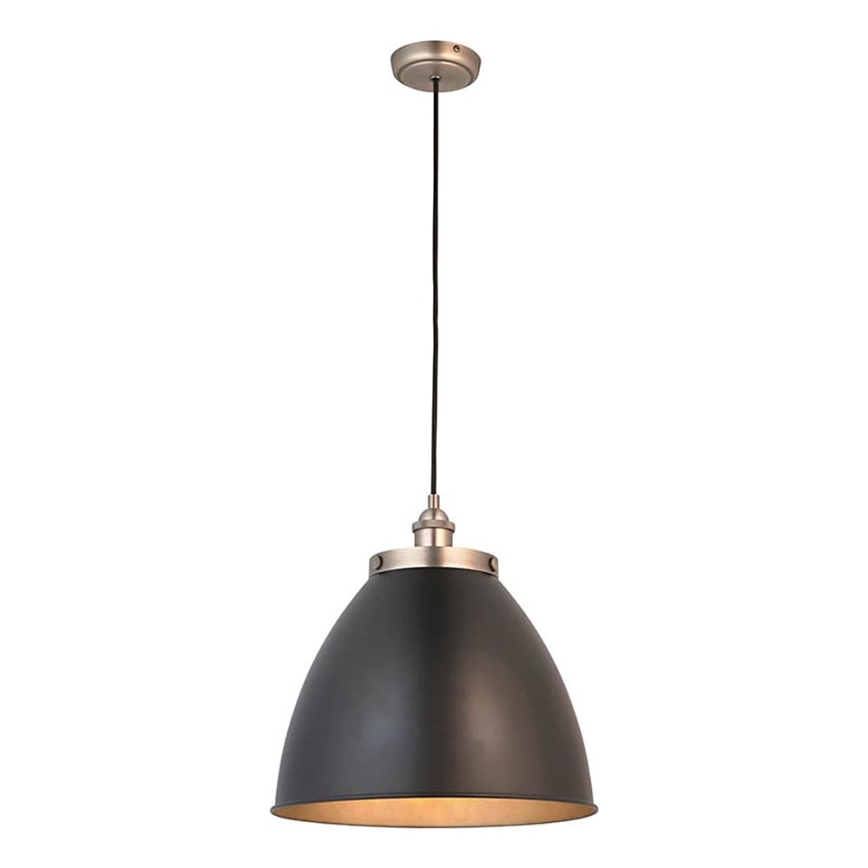 Endon 98749 - Pakabinamas šviestuvas ant laido FRANKLIN 1xE27/10W/230V juodas/žalvarinis