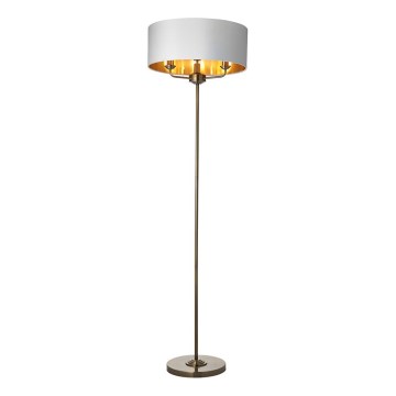 Endon 98935 - Toršeras HIGHCLERE 3xE14/40W/230V balta/žalvaris diametras 47 cm