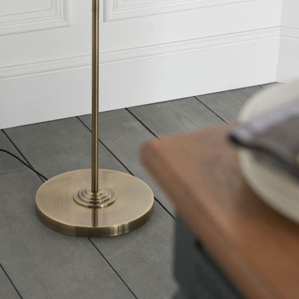 Endon 98935 - Toršeras HIGHCLERE 3xE14/40W/230V balta/žalvaris diametras 47 cm