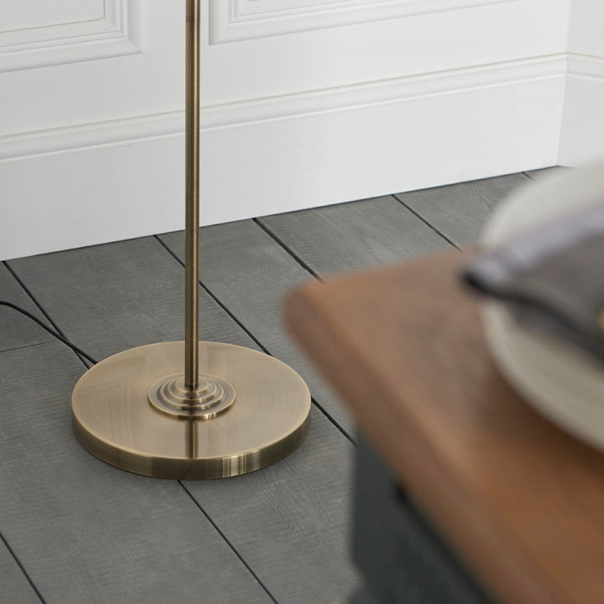 Endon 98935 - Toršeras HIGHCLERE 3xE14/40W/230V balta/žalvaris diametras 47 cm