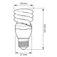 Energiją taupanti elektros lemputė TORNADO E27/15W Philips 2700K