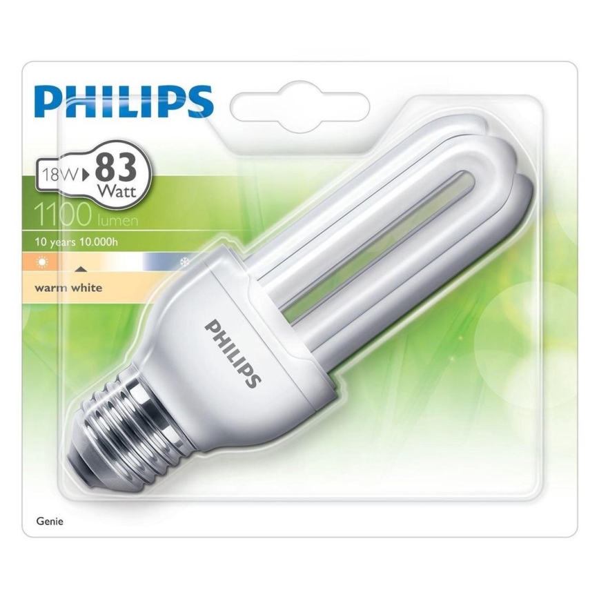Energiją taupanti lemputė Philips GENIE E27/18W/230V 2700K
