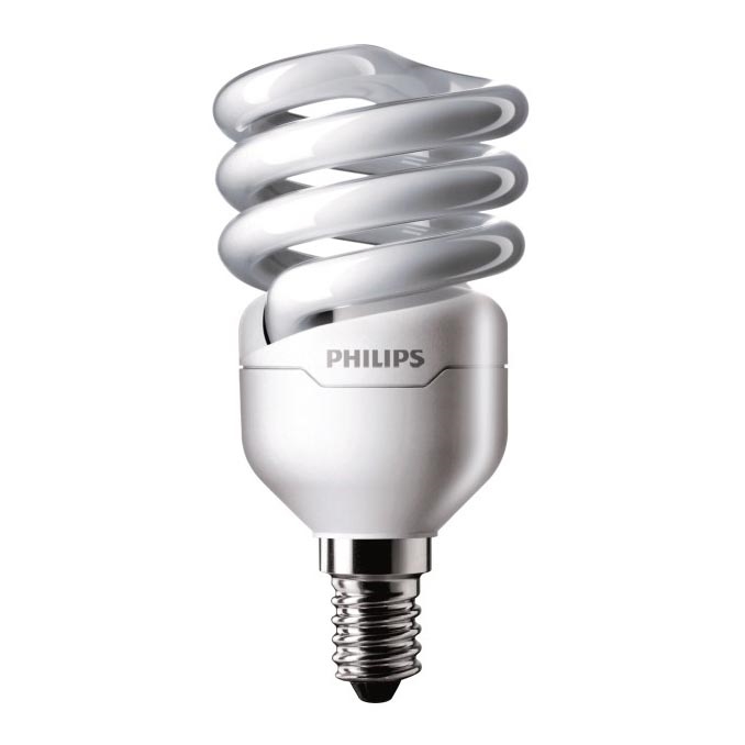 Energiją taupanti lemputė Philips TORNADO E14/12W/230V 6500K