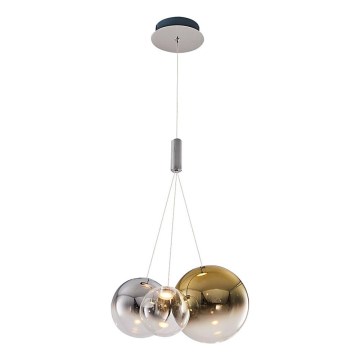 ENNA LED pakabinamas šviestuvas 3xG9/5W/230V 3000K dūminis/auksinis