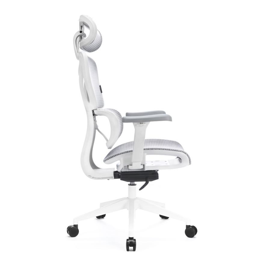 Ergonomiška biuro kėdė LEVANO pilka/balta/juoda