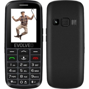 Evolveo - EasyPhone EG, 4G mobilusis telefonas senjorams, juodas
