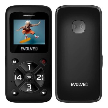 Evolveo - EasyPhone ID mobilus telefonas senjorams juodas