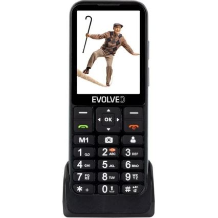 Evolveo - EasyPhone LT, 4G mobilus telefonas senjorams juodas