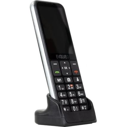 Evolveo - EasyPhone LT, 4G mobilus telefonas senjorams juodas