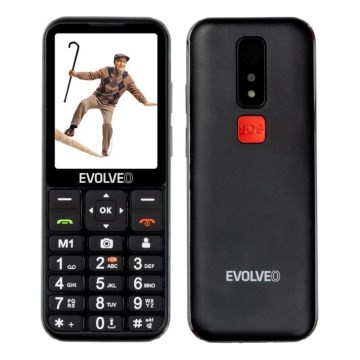 Evolveo - EasyPhone LT, 4G mobilus telefonas, skirtas senjorams, juodas