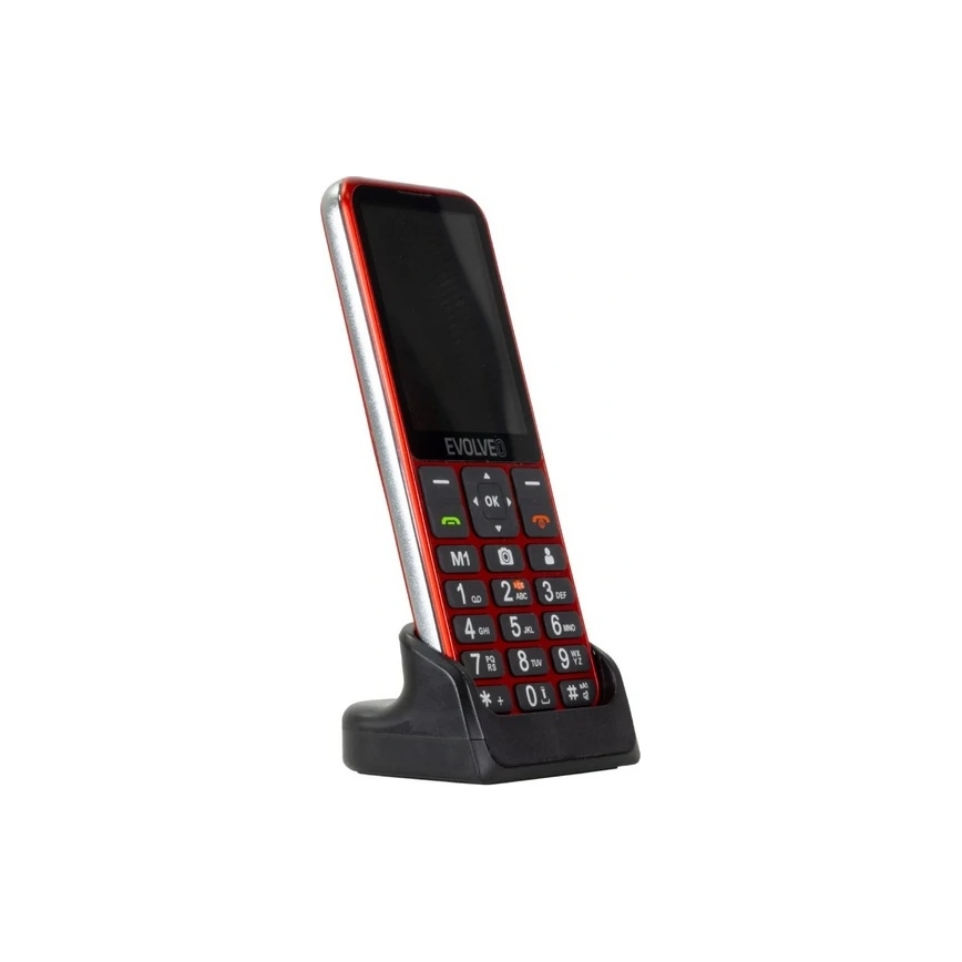 Evolveo - EasyPhone LT, 4G mobilusis telefonas senjorams, raudonas