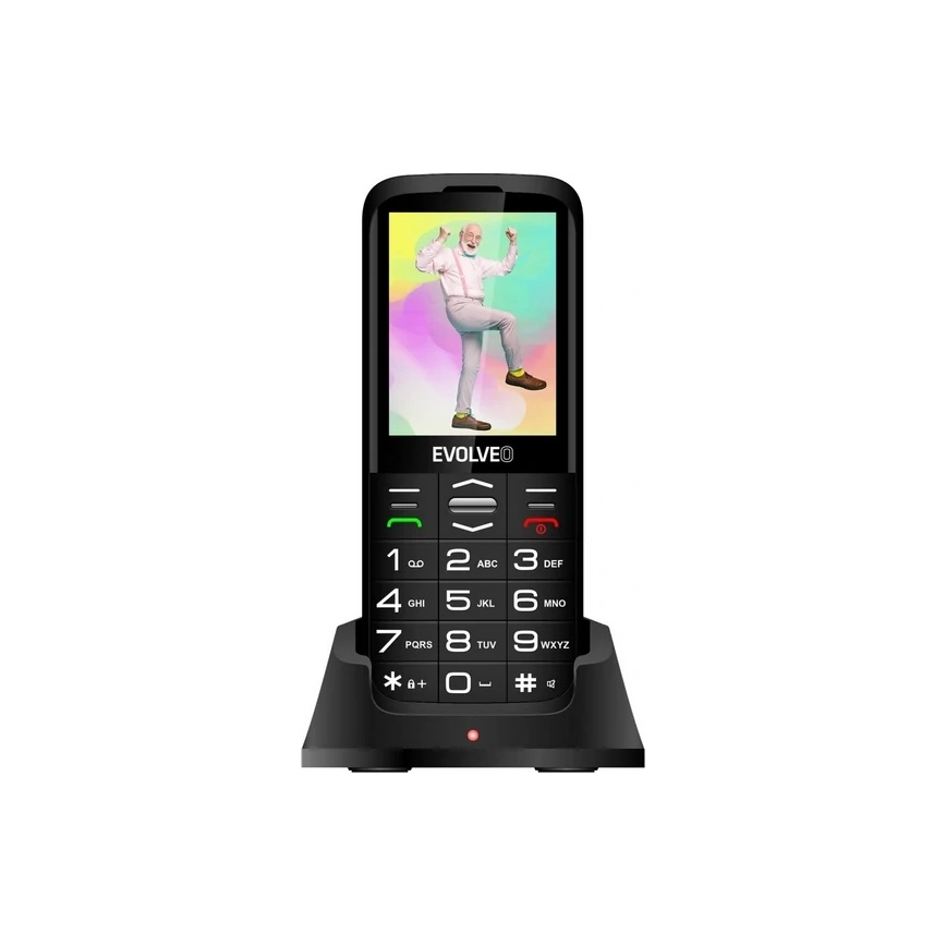 Evolveo - EasyPhone XO mobilusis telefonas senjorams, juodas