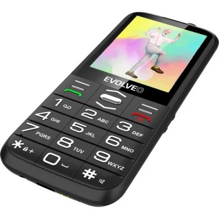 Evolveo - EasyPhone XO mobilusis telefonas senjorams, juodas
