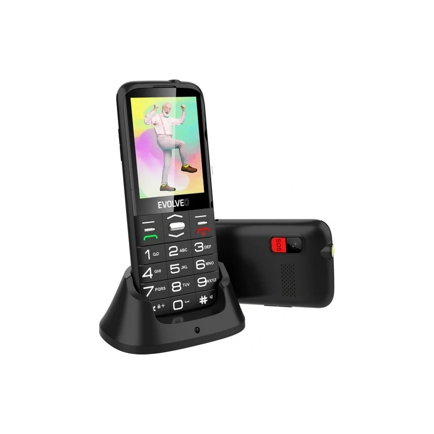 Evolveo - EasyPhone XO mobilusis telefonas senjorams, juodas