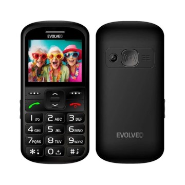 Evolveo - EasyPhone XS, mobilus telefonas senjorams, juodas