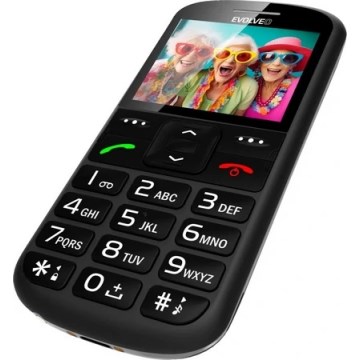 Evolveo - EasyPhone XS, mobilus telefonas senjorams, juodos spalvos