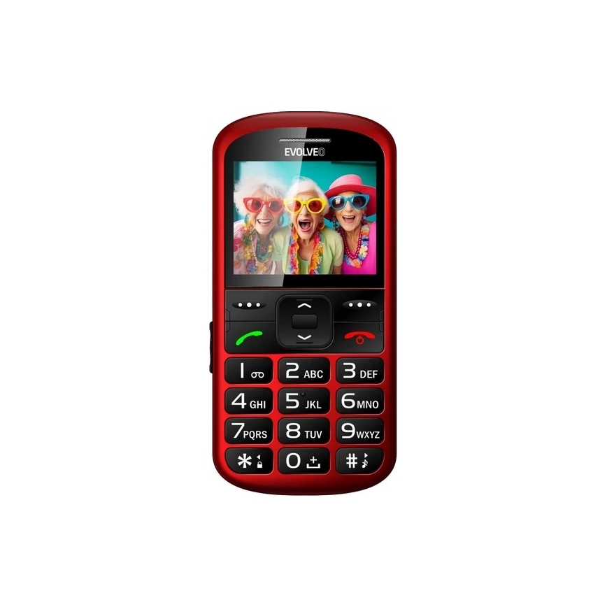 Evolveo - EasyPhone XS mobilus telefonas senjorams raudonas