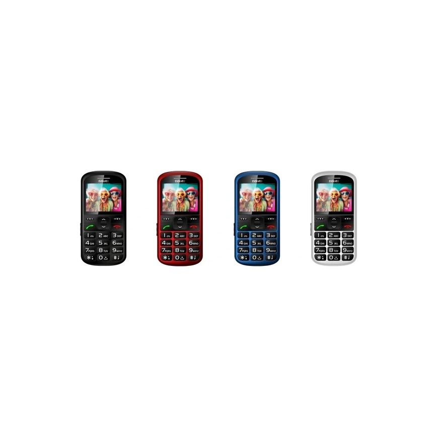 Evolveo - EasyPhone XS mobilus telefonas senjorams raudonas