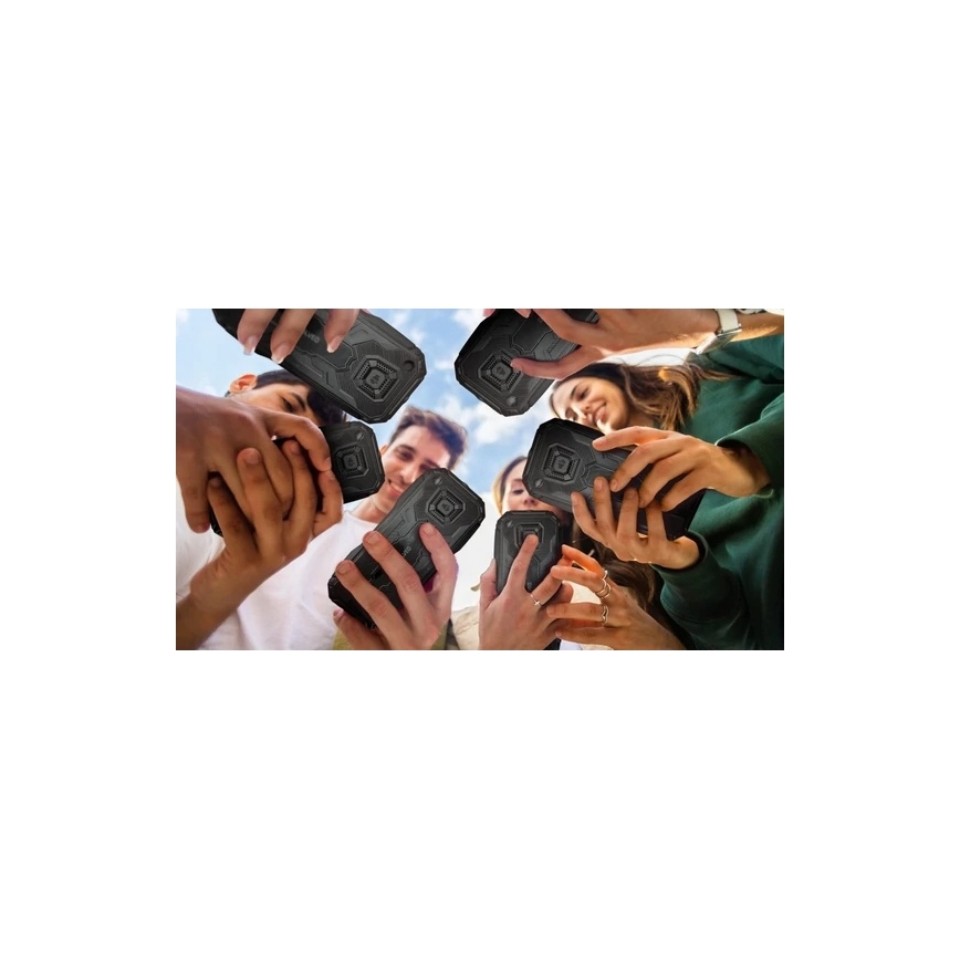 Evolveo - MaxPhone A1, mygtukinis Dual SIM telefonas, juodas