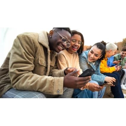 Evolveo - MaxPhone A1, mygtukinis Dual SIM telefonas, juodas