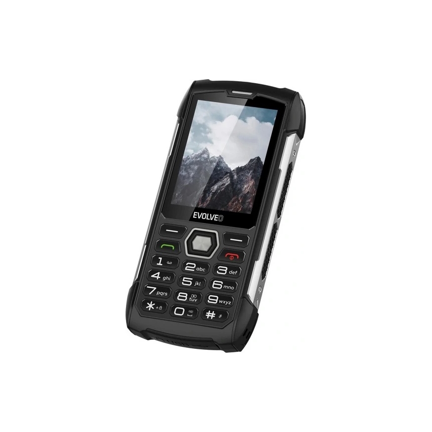 Evolveo - StrongPhone H1, atsparus vandeniui Dual SIM telefonas juodas/sidabrinis