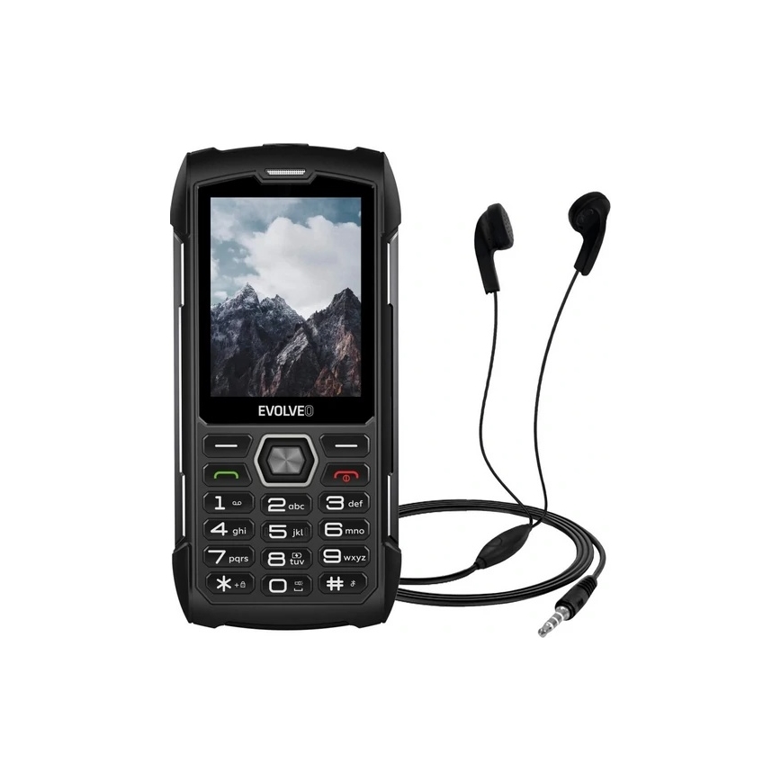 Evolveo - StrongPhone H1 vandeniui atsparus Dual SIM telefonas juoda/pilka