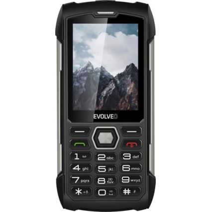 Evolveo - StrongPhone H1, vandeniui atsparus Dual SIM telefonas, juoda - sidabrinė