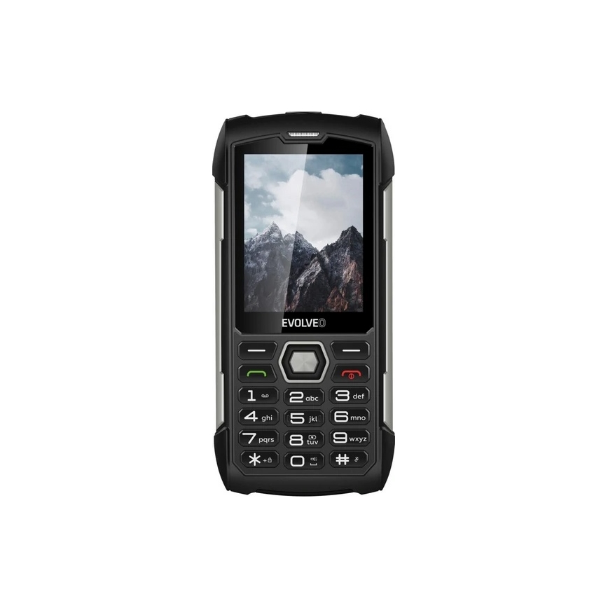 Evolveo - StrongPhone H1, vandeniui atsparus Dual SIM telefonas, juoda - sidabrinė